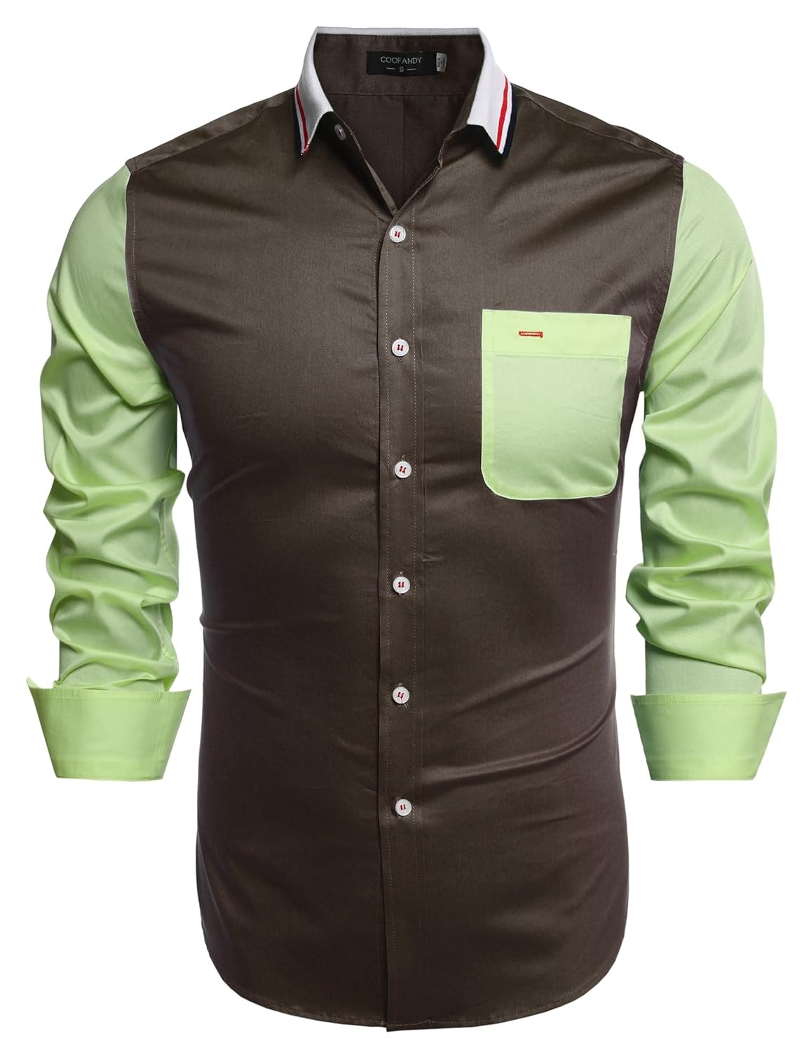 COOFANDY Men's Business Dress Shirt Long Sleeve Casual Slim Fit Button