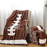 Fanfanwin 12 Pcs Football Team Gifts Bulk Football Blanket for Sport Lovers Players Coach Gifts Girls Boys Teens Throw Blanket for Sofa Couch Bedroom Living Room Christmas Decor, 40x60 Inch