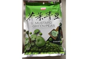 DRAGONMALL GOURMET Shengxiangzhen Mustard Green Peas 8.46oz (Pack of 1)