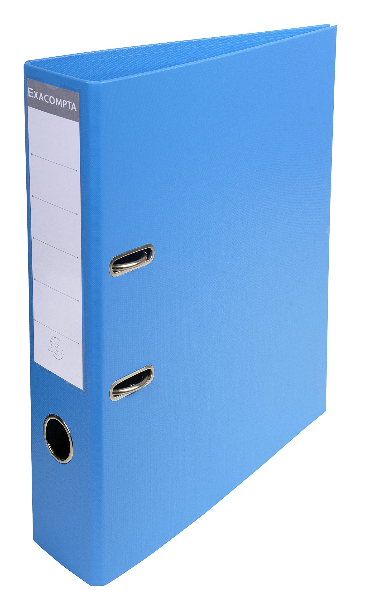 Exacompta - Ref 53742E - Prem'Touch PVC Lever Arch File - 320 x 290mm in Size, 2 Rings, Can Hold A4 Documents, 70mm Spine, 75mm Rings, FSC-Certified - Blue Cover