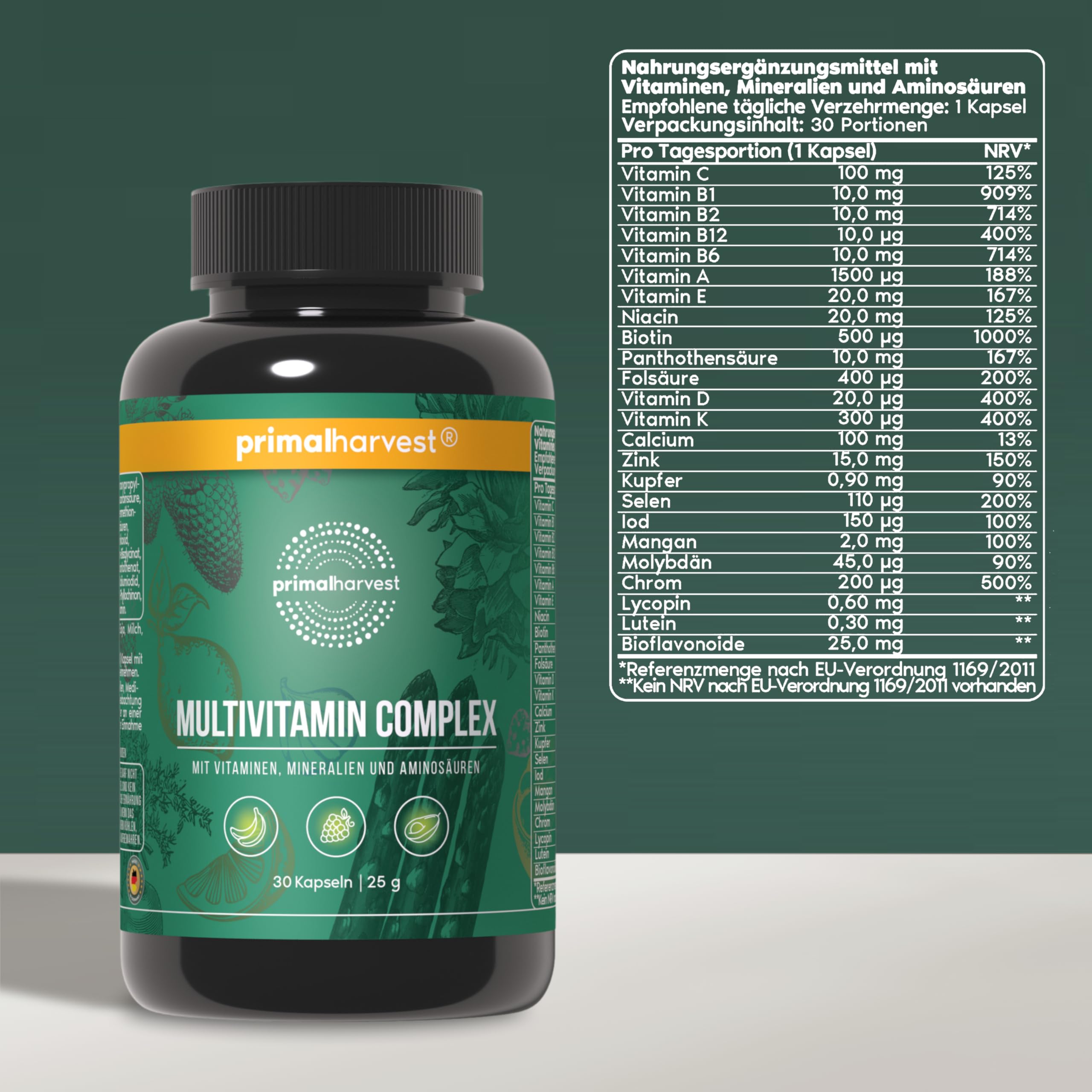 Primal Multivitamin – Tägliches Supplement, glutenfrei, vegetarisch 2