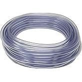 Sealproof 3/8-Inch ID x 1/2-Inch OD Unreinforced PVC - Food Grade Clear Vinyl Tubing, 50 FT