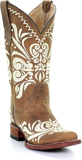 botas vaqueras de punta cuadrada