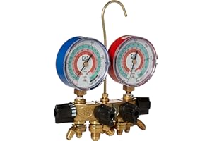 JB Industries 26233 4-Valve Brass Ball Valve Manifold