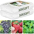 Garden Netting 10x33FT 2 Pack Ultra Fine Mesh, Insect Barrier Bird Netting for Garden Protection, Insect Bug Netting Garden Net for Protecting Plants Vegetables Flowers Fruits