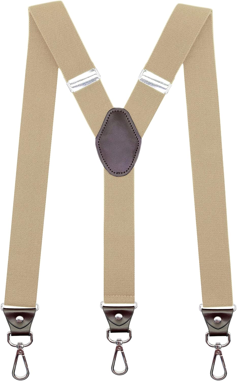 AYOSUSH Hook Suspenders for Men Swivel Hooks Adjustable Elastic Retro