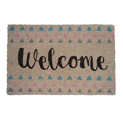 koko doormats Fußmatten - Originelle und lustige Fußmatte für den Hauseingang - Welcome - PVC, Kokos, 40 x 60 cm