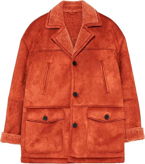 Amazon Zara Outerwear メンズ カラー オレンジ コート ジャケット 通販