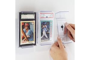 CollectorMount Card Mount for Graded PSA Trading and Sports Cards, Stand and Wall Mount Display for Collectible Cards (4 Mounts)
