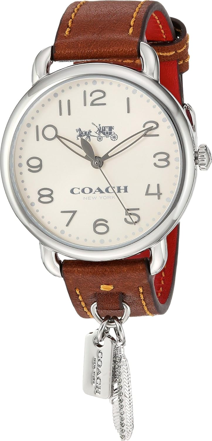 Amazon Com Coach Delancey Brown White One Size Watches