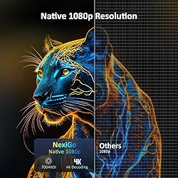 NexiGo PJ40 (Gen 3) Projector with WiFi and