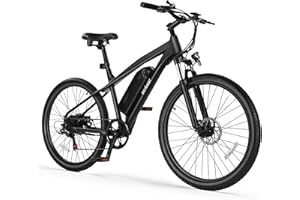 ACTBEST Race Electric Bike for Adults 21-Speed 27.5" Ebike, Up to 28MPH, Peak 1000W Brushless Motor, Removable Battery, Commuting Mountain Electric Bicycle with Fork Suspension