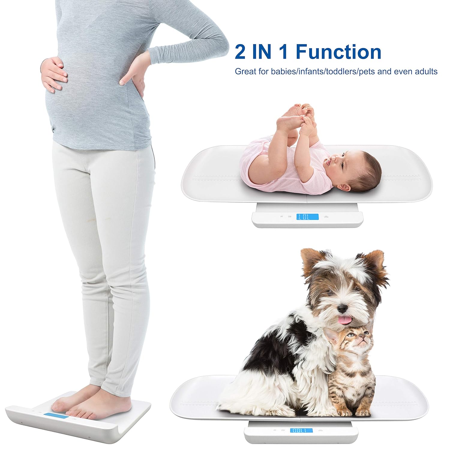 Pese Bebes Bebe Puericulture Balance Electronique Pour Nourrisson Enfant Adulte Chat Chien Avec Ruban A Mesurer Et Batterie Max 100kg Balance Multifonction Pour Animaux De Compagnie 2 En 1 Sotech Pese Bebe Rechargeable Par Usb