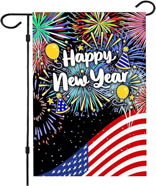 1000+ images about happy new year garden flag on pinterest Amazon.com : Happy New Year Garden Flag, New Years Flag 28 x 40 Inch Double Sided Happy New Year
