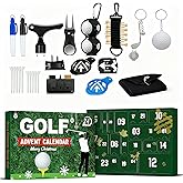 Golf Advent Calendar 2025 for Men - 24 Day Christmas Countdown Calendar with GolfBalls, Tees, Ball Markers | Unique Holiday Gift for Dad, Husband, Boyfriend & Golf Beginners