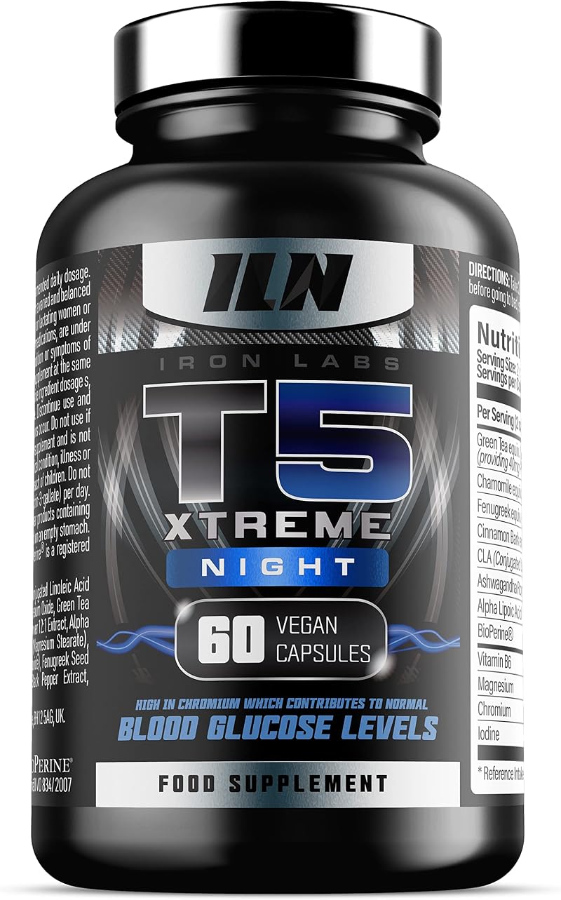 Iron Labs T5 Xtreme Night Potent Overnight Night-Time Fat Burner 60 capsules