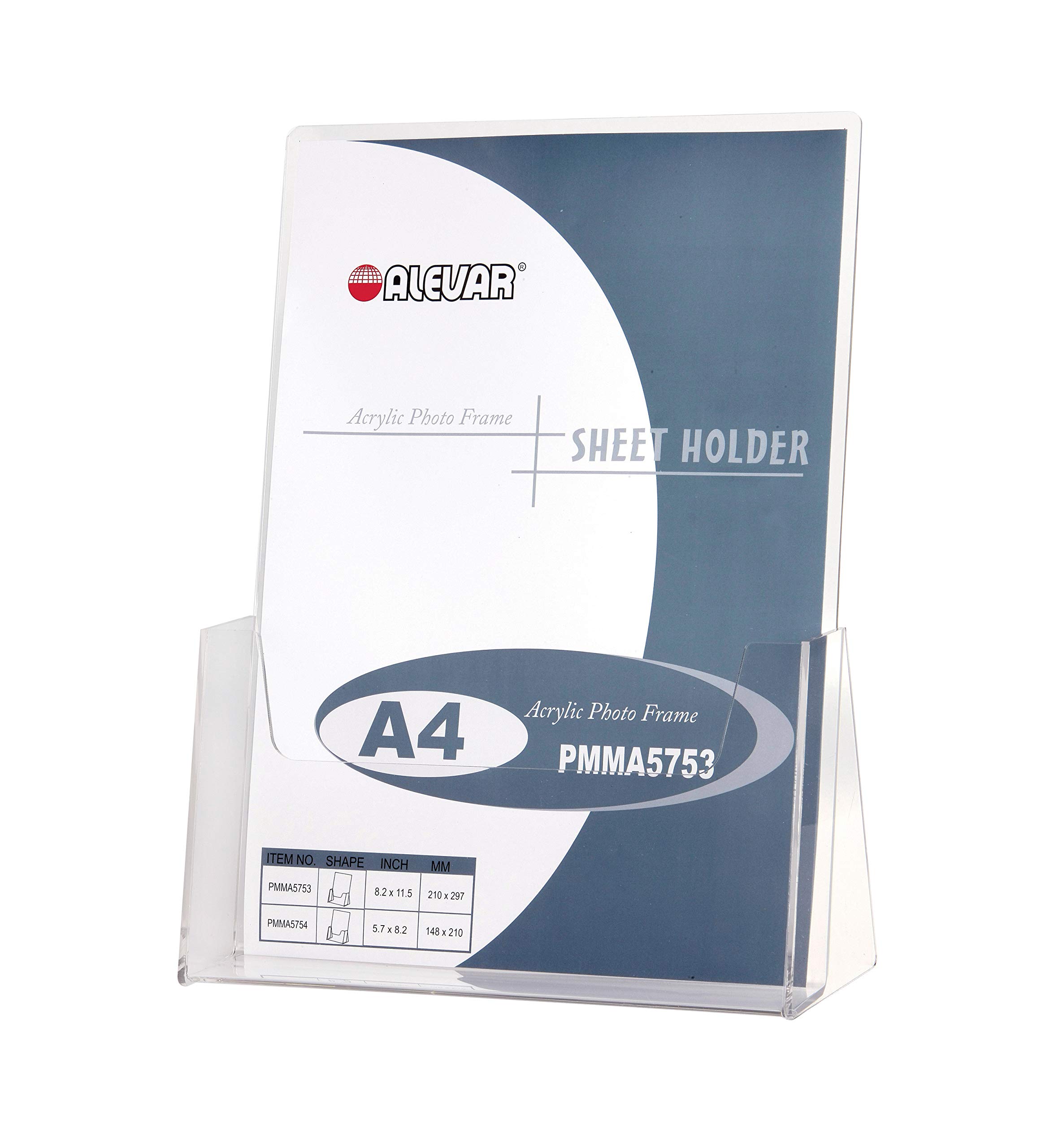 Alevar PMMA5753 Leaflet Holder with 1 Acrylic Compartment