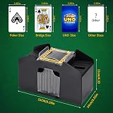 ZONJIE Automatic Card Shuffler 4 Deck USB Battery Operated Casino Poker view 7