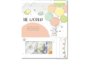 ZipGifts Baby New Greeting Card - Secure Money Holder with Clear Window for Cash, Checks, & Gift Cards (Baby Shower)