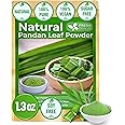 FreshDrinkUS, Premium 1.3oz Pandan Leaf Powder, 100% Natural and Pure from Pandan Dried Leaves, Emerald Pandan Leaf Powder, Green Food Coloring Powder, No Additives, No Gluten, Vegan.