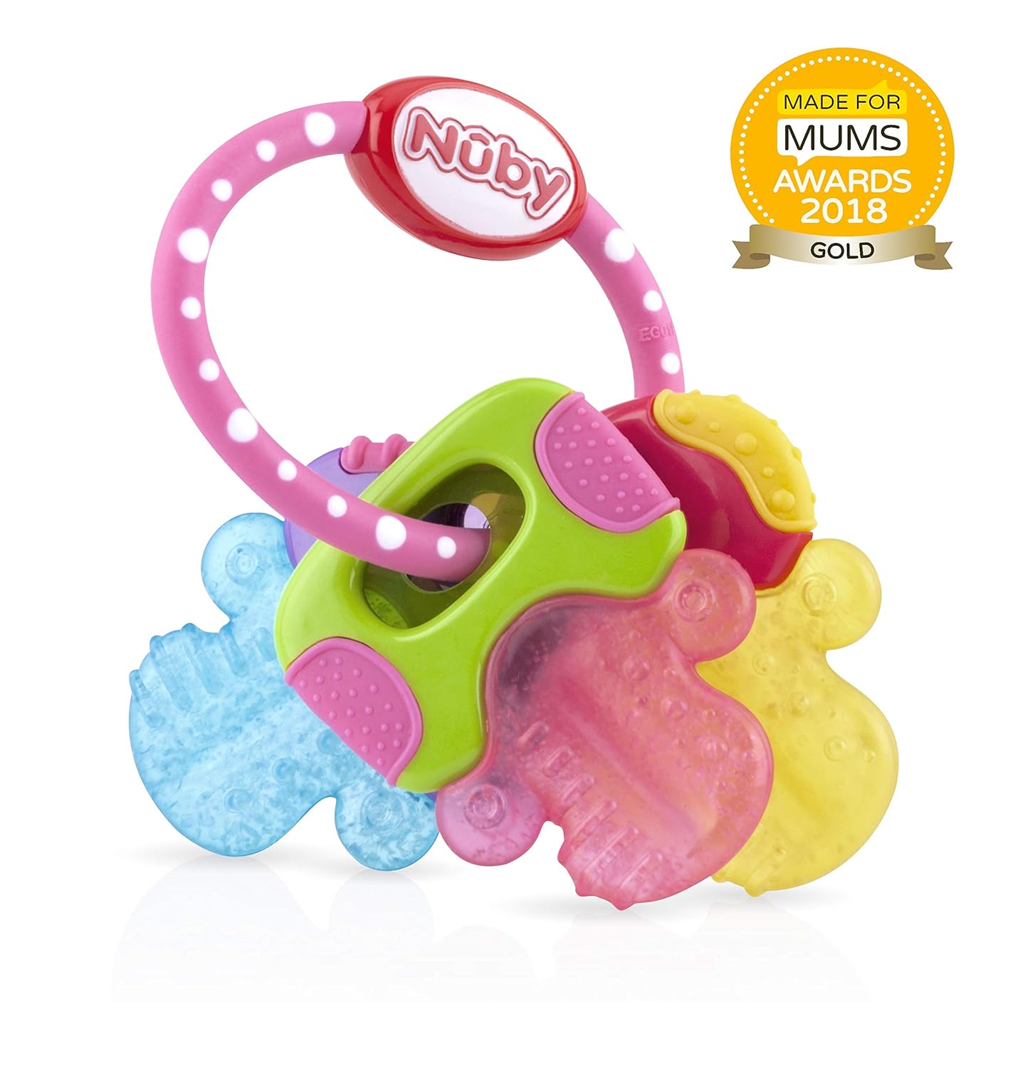 Nuby Purice Gel Teething Key Ring Teethwalls