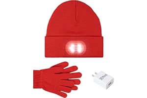 HEAD LIGHTZ Beanie and Glove Set with Charger