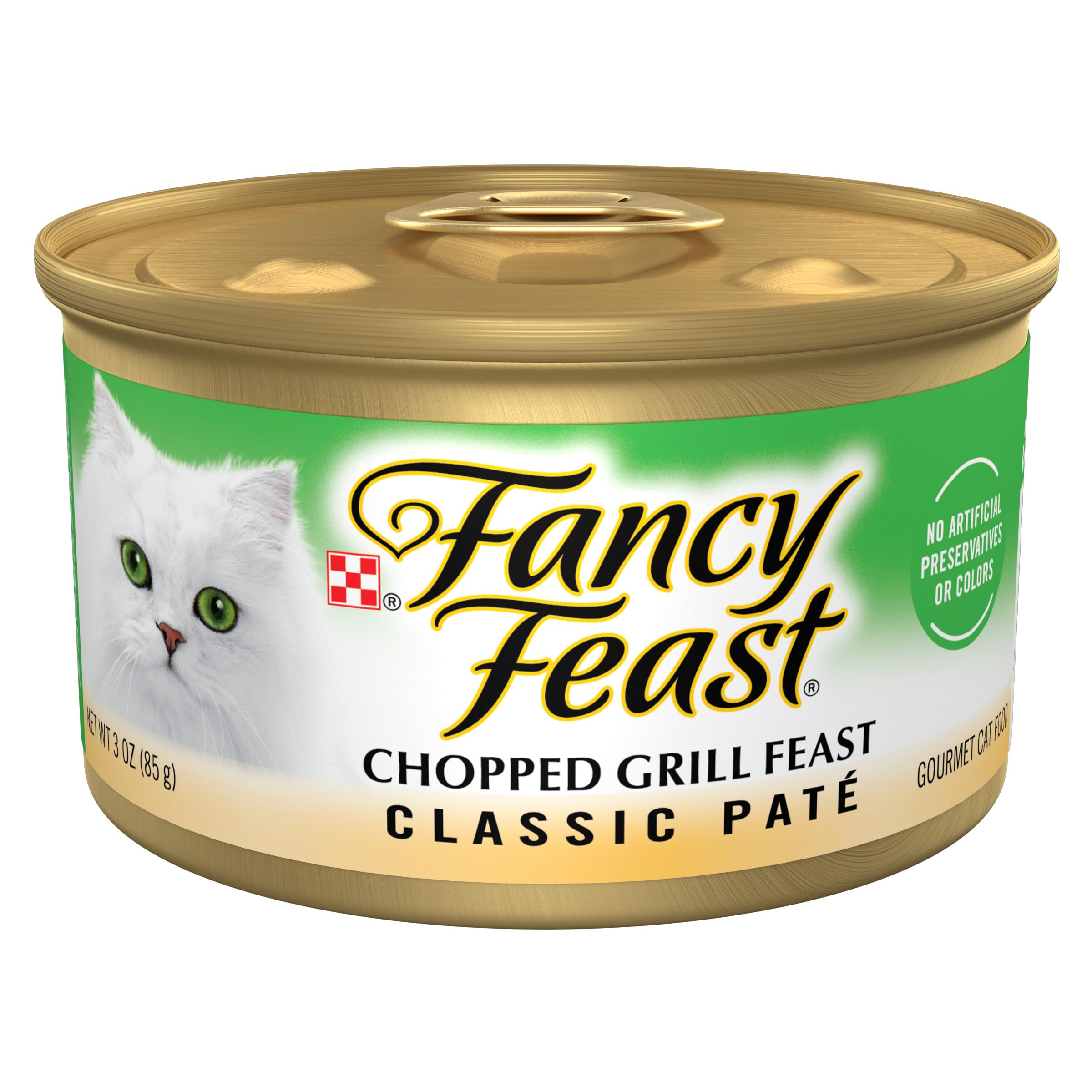 Purina Fancy Feast Chopped Grill Feast Classic Wet Cat Food Pate - (24) 3 oz. Cans