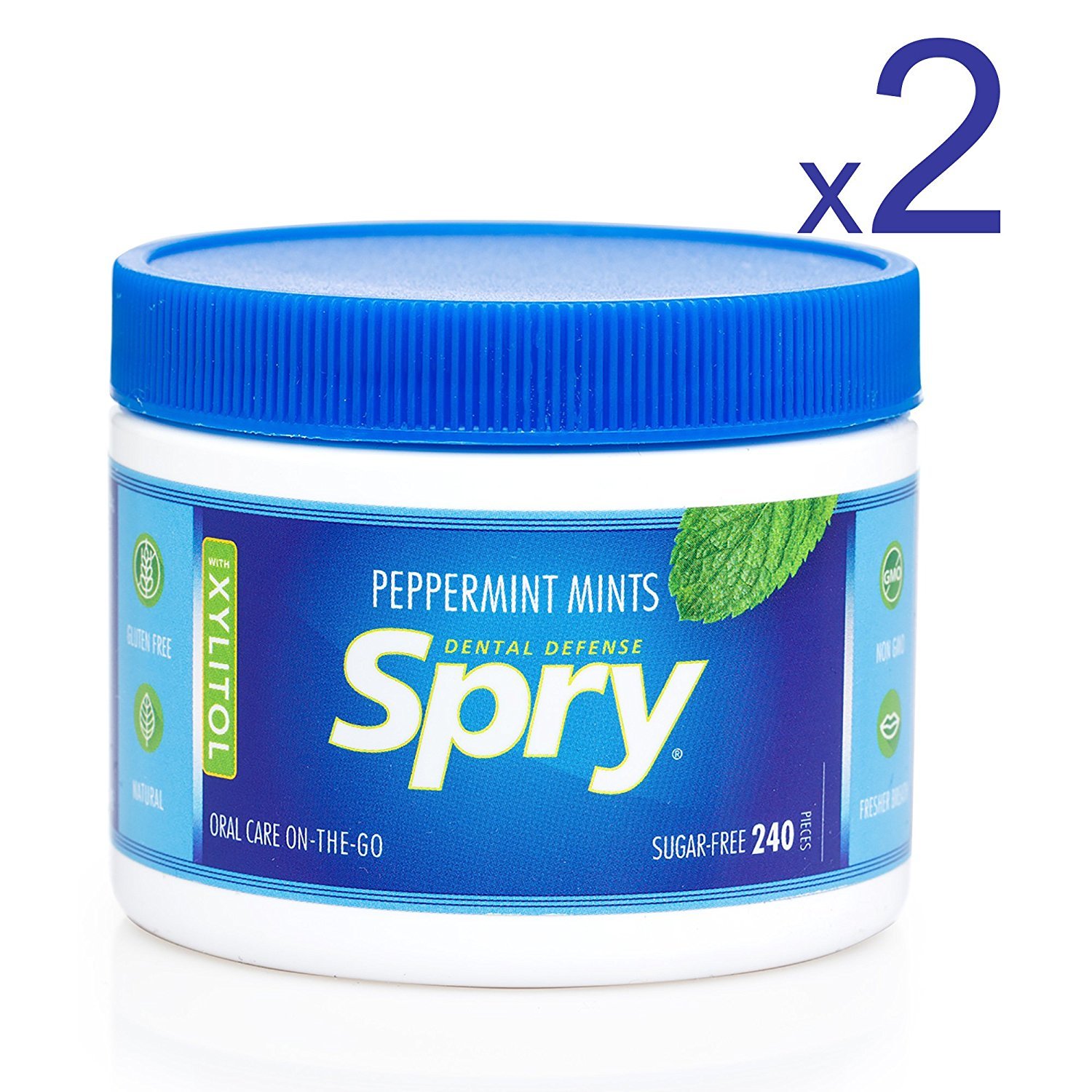 Spry Natural Cinnamon Xylitol Mints OnTheGo Oral Care