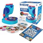 Educational Insights GeoSafari Kidscope | Kids Microscope with Prepared Slides, Science Kits, STEM Toys, Toddler Learning Toys, Microscope for Kids, Science Lab Set