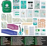 General Medi First Aid Kit 170 Pieces Hard Case Green Travel Home Office view 2