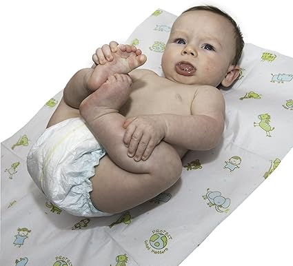 Matelas A Langer Jetables Matelas A Langer Pour Le Voyage 25 Matelas 66 X 46 Cm Comprend 10 Lingettes Pour Bebe Amazon Fr Bebes Puericulture