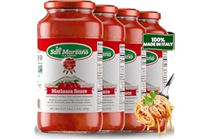 La San Marzano Marinara Sauce, 24 oz, Pasta Sauce Made in Italy, All Purpose Tomato Premium Quality, All Natural, Mediterranean Diet, Non GMO, Vegan, Gluten Free