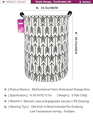 INGHUA Laundry Hamper Large Canvas Fabric