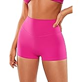 VANTONIA Womens Scrunch Butt Biker Shorts 2" - No Front Seam High Waisted Workout Booty Shorts Buttery Soft