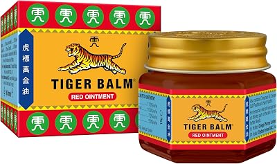 Tiger Balm Red Ointment 19g - Herbal Pain Relief for Muscles Back