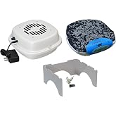 Product Bundle A - Purrified Air Litter Box Air Purifier with Extra Filter Media Pack &amp; Versatile Wall &amp; Table Bracket - Effective Odor Control for Cat, Ferret &amp; RV