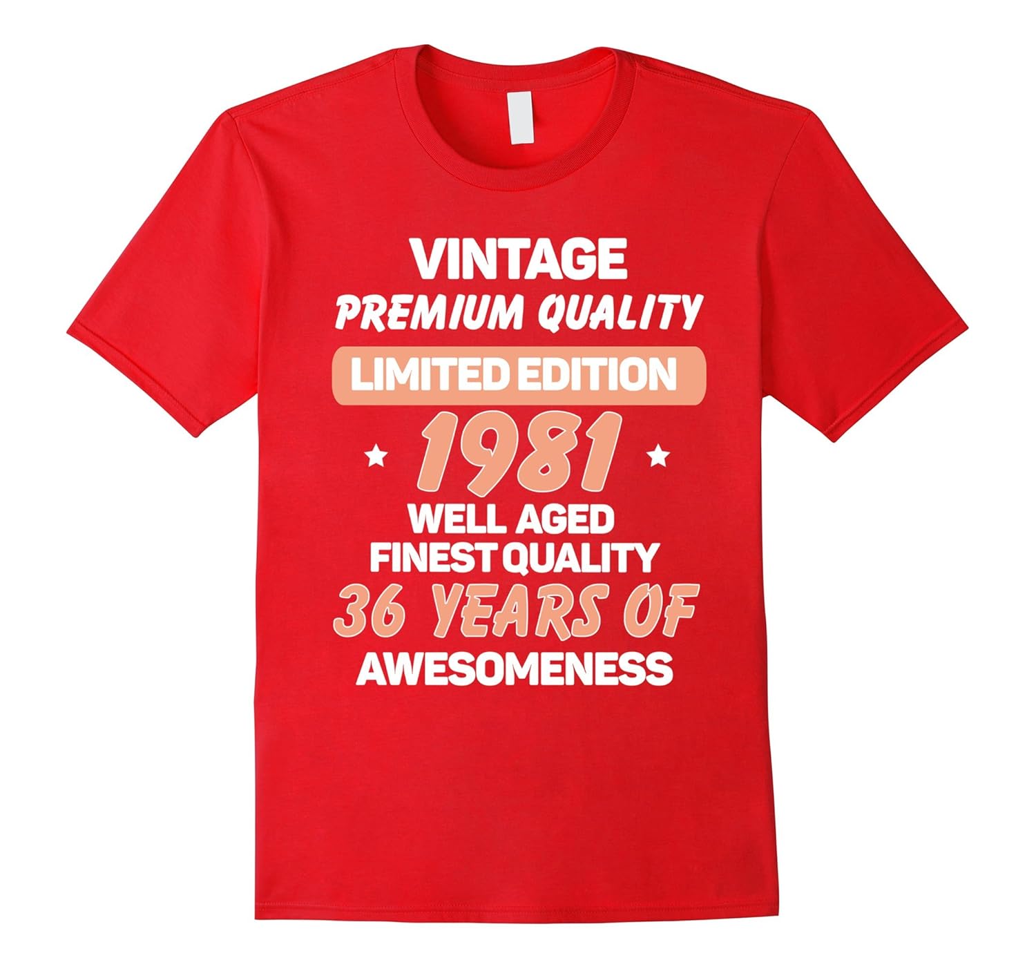 Birthday Shirt Vintage 1981 36 Years Old 36th Birthday Gift-ANZ