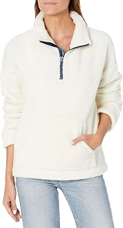 Sherpa Pullover Sweater, Ivory 