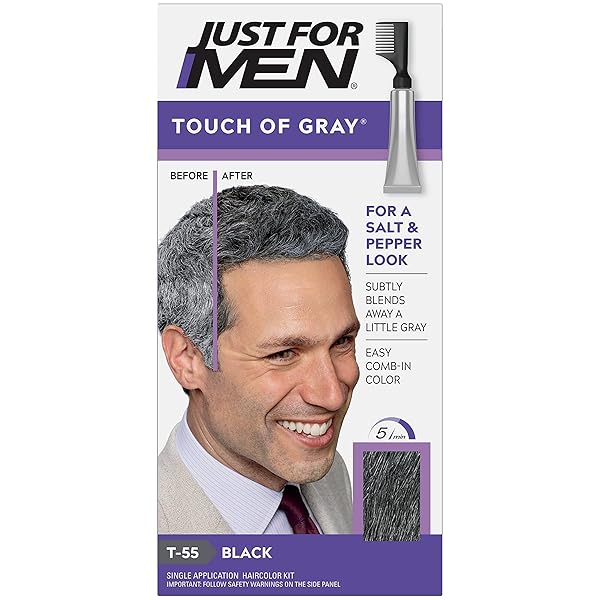 JUST FOR MEN BLK/GRY SIZE 1.4Z JUST FOR MEN TOUCH OF GRAY BLACK – GRAY HAIR COLOR