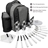 Andrew James 4-Person Picnic Bag with Insulated Bottle Cooler & Blanket view 5