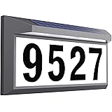 Solar Address Sign, Lighted Address Numbers Outdoor