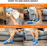 LONGINTO Sock Aid Helper for Easy Sock Wearing - Ideal for Elderly & Disabled view 3