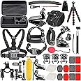 Neewer Upgraded 50-in-1 Action Camera Accessory Kit Compatible with GoPro Hero 12 11 10 9 8 Max 7 6 5 Black GoPro 2018 Session Fusion Silver White Insta360 DJI Action 2 AKASO APEMAN Campark SJCAM etc