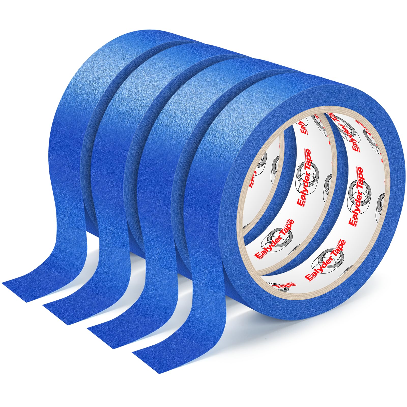 View 1 of ***only one roll***Ealyder Tape 4 Rolls Blue Painters Tape, Premium Masking Tape, Paint Tape for Multi-Purpose, Painting, DIY Crafts (0.94-Inch x 22-Yard) Protects Surfaces, Easy Removal, Total 88 Yds