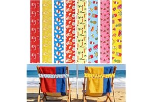 MuuXii 8PCS Towel Bands for Beach Chair, Towel Clips Elastic Rubber, Beach Towel Holder Strap Windproof for Lounge Pool Cruis