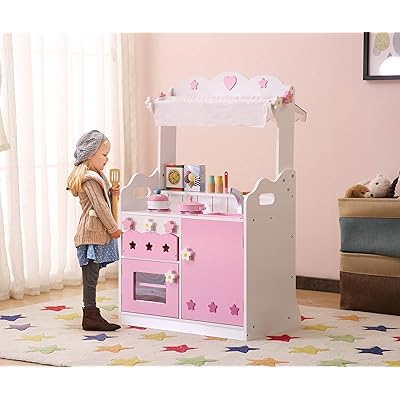 Juego de Juguetes de Cocina de Madera para Niños Dominican