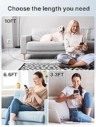 JSAUX 100W USB C to USB C Cable [2-Pack