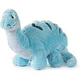 The Petting Zoo Baby Brachiosaurus Stuffed Animal Plushie, Dinosaur Animals, ZOOLOGEE Blue Dinosaur Plush Toy 11 inches