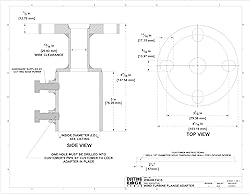 Wind Turbine Flange to Pipe Adapter for Import