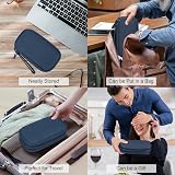 FYY Travel Cable Organiser 2-Layer Pouch Navy Blue Tech Accessories Bag view 7